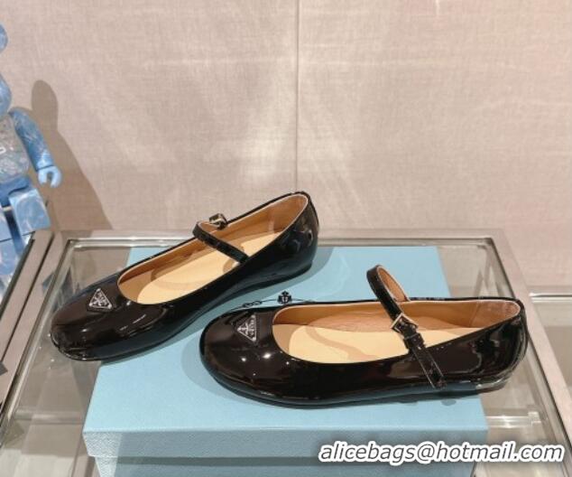 Most Popular Prada Patent Leather ballerinas Flat Black 430089