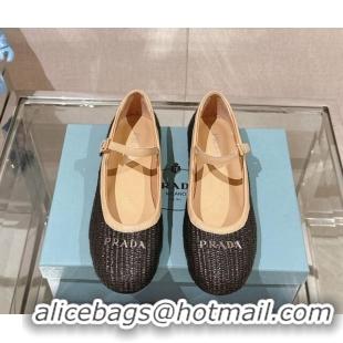 Purchase Prada Crochet ballerinas Flat Black 430090