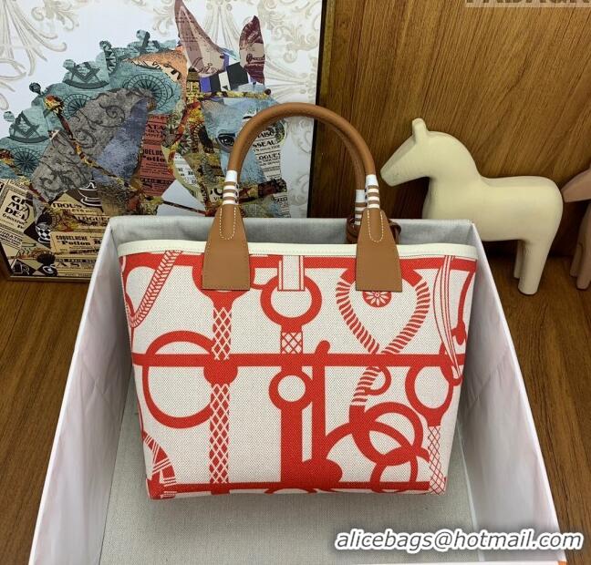 Latest Style Hermès Steeple 25 Bag in Plume canvas and Swift Calfskin H73002 2024 (Top Quality)