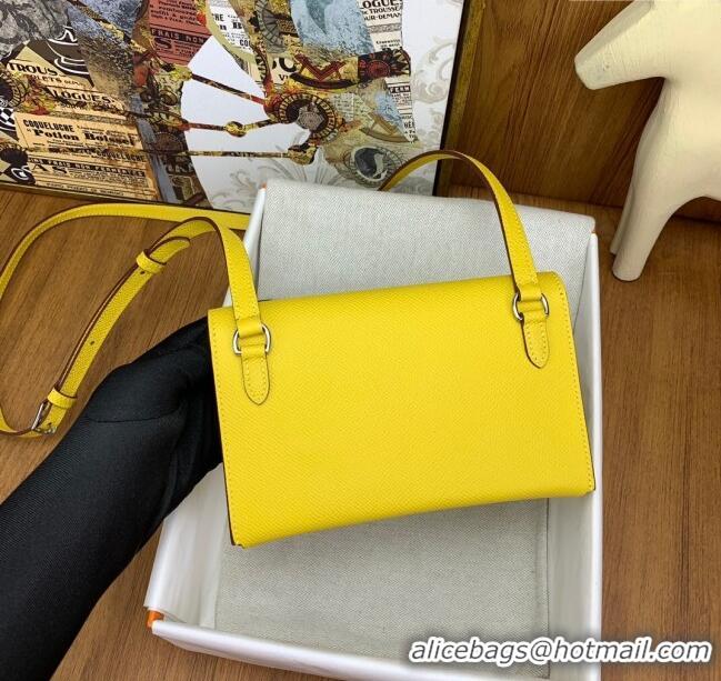 Discount Classic Hermes Snap Wallet in Epsom Leather H3121 Yellow 2024 (Half Handmade)