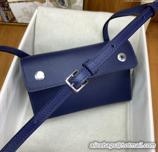 Market Sells Hermes Snap Wallet in Epsom Leather H3121 Deep Blue 2024 (Half Handmade)