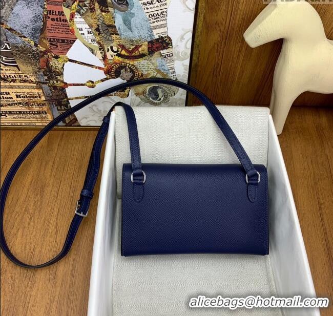 Market Sells Hermes Snap Wallet in Epsom Leather H3121 Deep Blue 2024 (Half Handmade)