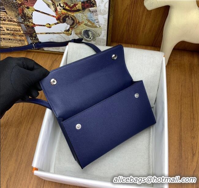 Market Sells Hermes Snap Wallet in Epsom Leather H3121 Deep Blue 2024 (Half Handmade)