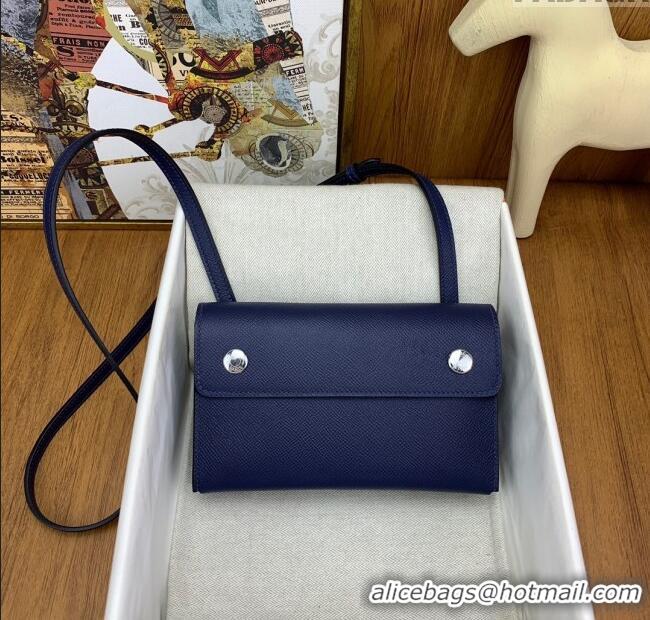 Market Sells Hermes Snap Wallet in Epsom Leather H3121 Deep Blue 2024 (Half Handmade)