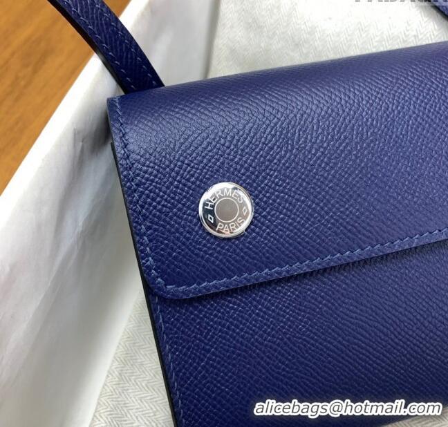 Market Sells Hermes Snap Wallet in Epsom Leather H3121 Deep Blue 2024 (Half Handmade)