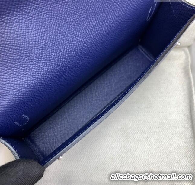 Market Sells Hermes Snap Wallet in Epsom Leather H3121 Deep Blue 2024 (Half Handmade)