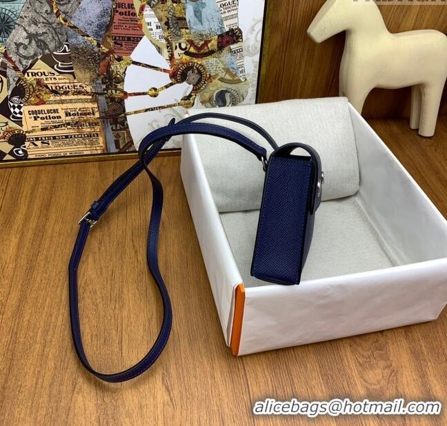 Market Sells Hermes Snap Wallet in Epsom Leather H3121 Deep Blue 2024 (Half Handmade)