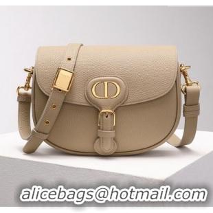 Top Quality Dior Medium Dior Bobby Bag in Grained Calfskin M9319 Beige 2024