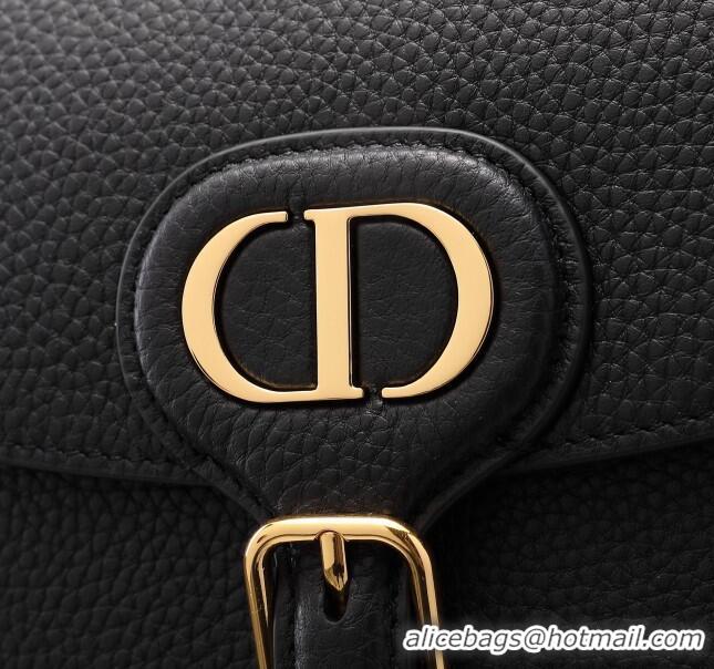 Newly Launched Dior Medium Dior Bobby Bag in Grained Calfskin M9319 Black/Gold 2024