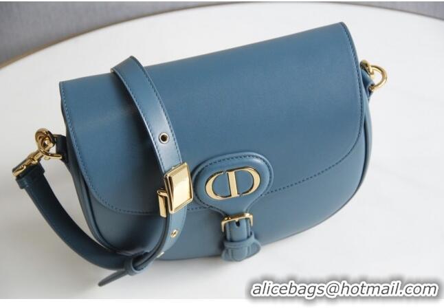 Buy Classic Dior Medium Dior Bobby Bag in Box Calfskin M9319 Blue 2024