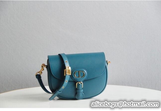 Buy Classic Dior Medium Dior Bobby Bag in Box Calfskin M9319 Blue 2024