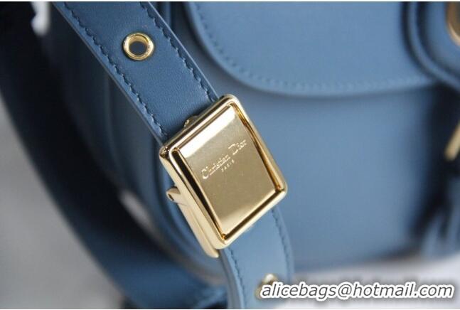 Buy Classic Dior Medium Dior Bobby Bag in Box Calfskin M9319 Blue 2024