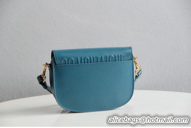 Buy Classic Dior Medium Dior Bobby Bag in Box Calfskin M9319 Blue 2024