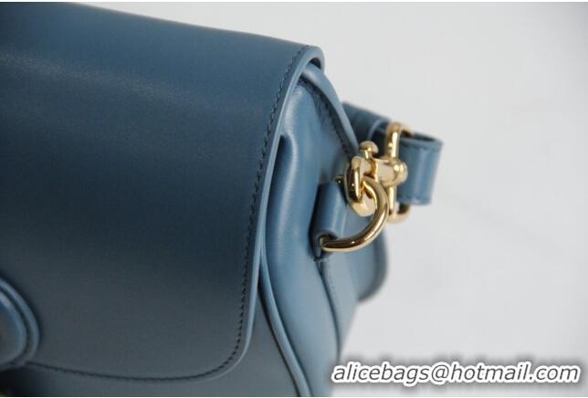 Buy Classic Dior Medium Dior Bobby Bag in Box Calfskin M9319 Blue 2024