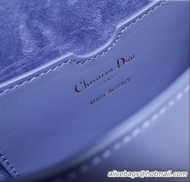 Top Quality Dior Small Dior Bobby Bag in Box Calfskin M9317 Blue 2023