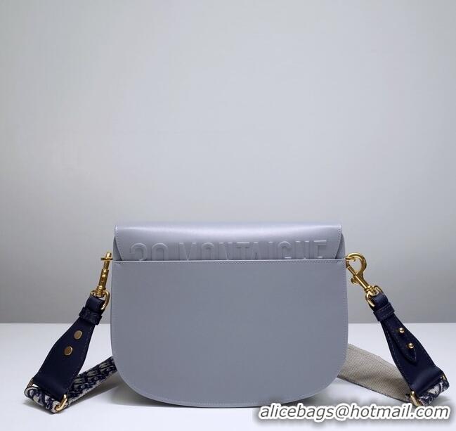 Inexpensive Dior Large Dior Bobby Bag in Box Calfskin M0319 Grey 2024