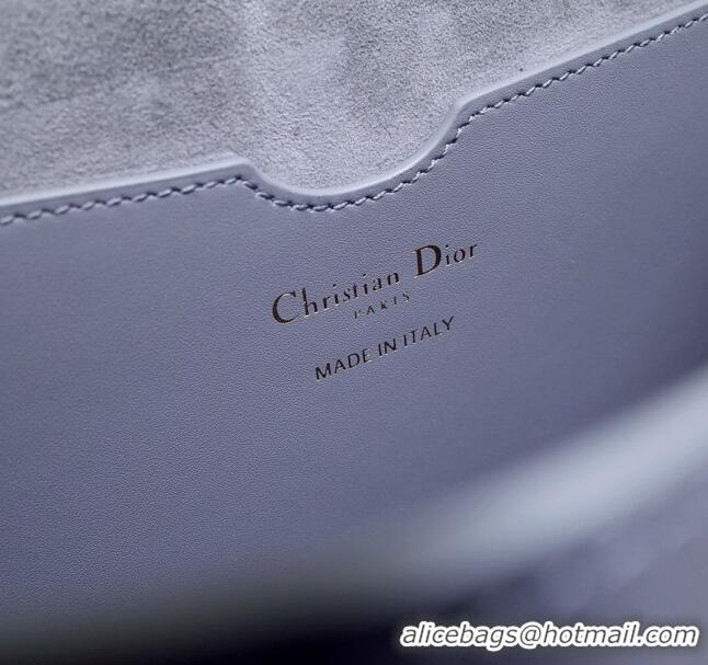 Inexpensive Dior Large Dior Bobby Bag in Box Calfskin M0319 Grey 2024