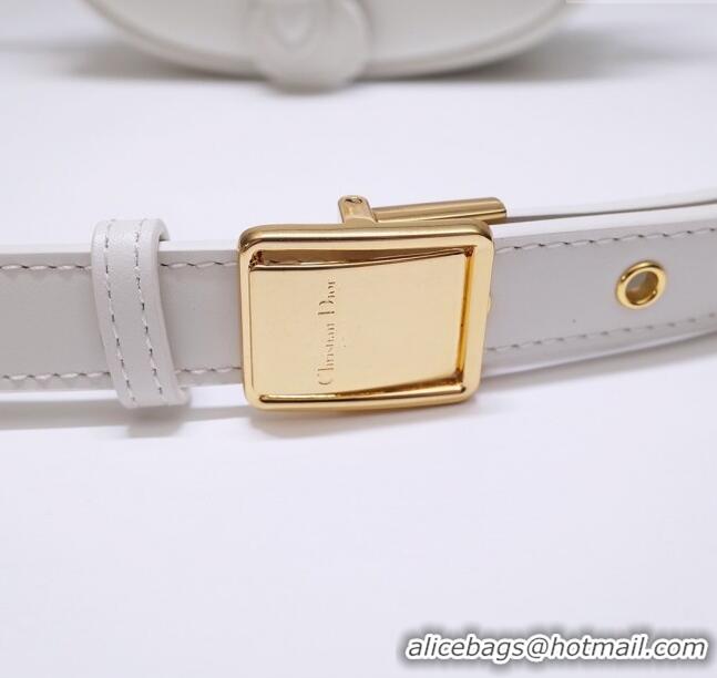 Spot Bulk Dior Small Dior Bobby Bag in Box Calfskin M9317 White 2024