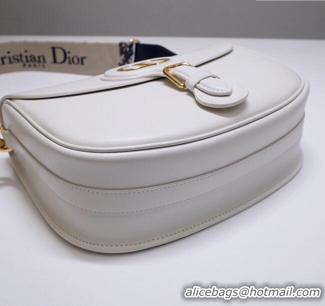 Noble Discount Dior Large Dior Bobby Bag in Box Calfskin M0319 White 2024