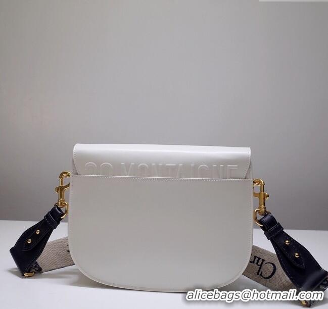 Noble Discount Dior Large Dior Bobby Bag in Box Calfskin M0319 White 2024