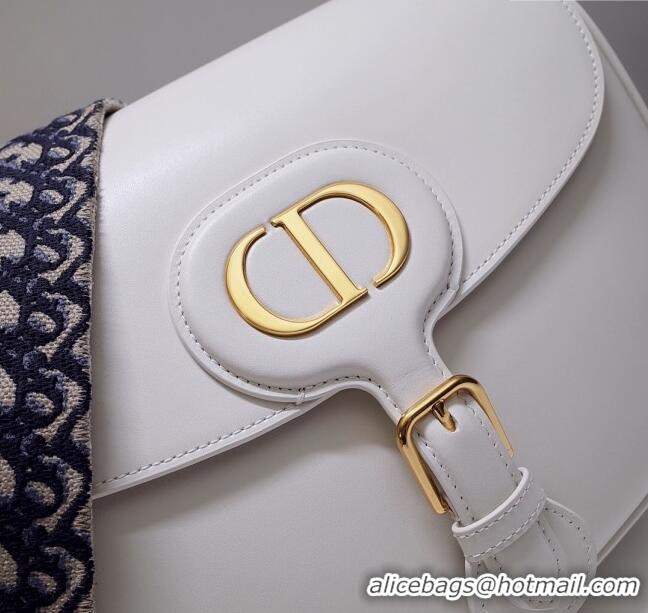 Noble Discount Dior Large Dior Bobby Bag in Box Calfskin M0319 White 2024