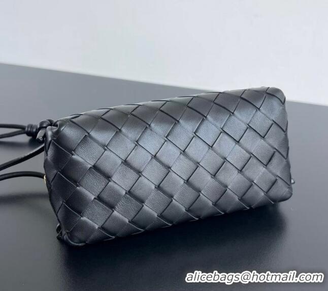 Luxury Discount Bottega Veneta Intrecciato Leather Concert Pouch Mini bag 794258 Black 2024