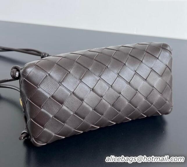 Buy Classic Bottega Veneta Intrecciato Leather Concert Pouch Mini bag Fondant 794258 Brown 2024