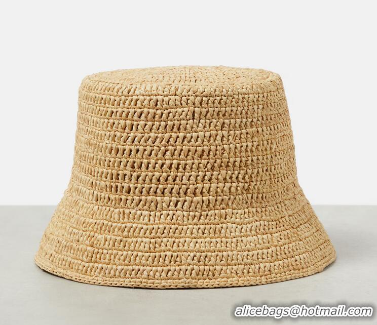 Super Quality Loewe Bucket Hat In Raffia L8103