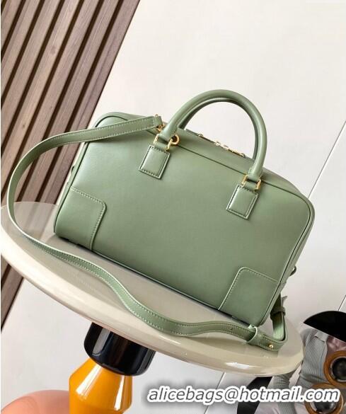 Best Price Loewe Amazona 28 Medium Top Handle Bag in Nappa Calfskin L5004 Avocado Green 2024