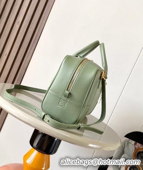 Best Price Loewe Amazona 28 Medium Top Handle Bag in Nappa Calfskin L5004 Avocado Green 2024