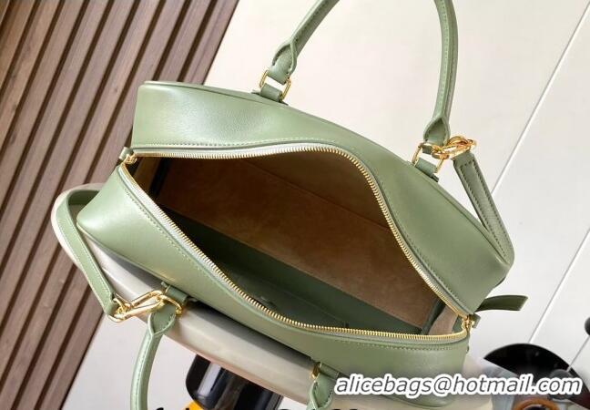 Best Price Loewe Amazona 28 Medium Top Handle Bag in Nappa Calfskin L5004 Avocado Green 2024