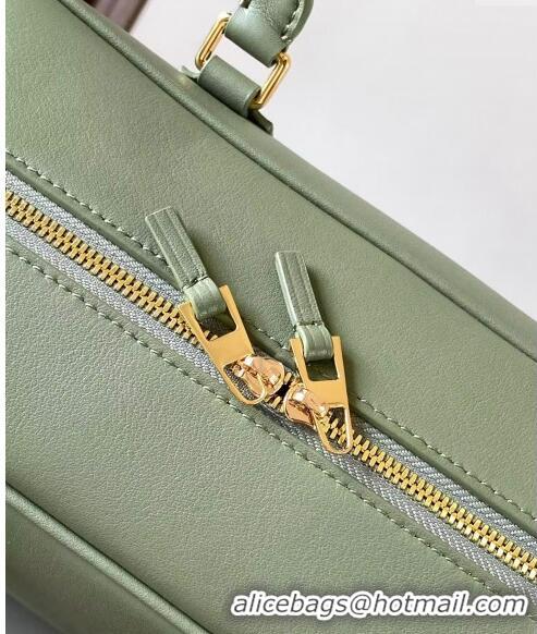 Best Price Loewe Amazona 28 Medium Top Handle Bag in Nappa Calfskin L5004 Avocado Green 2024