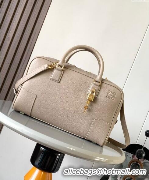 Low Price Loewe Amazona 28 Medium Top Handle Bag in soft grained calfskin L5004 Sand Beige 2024