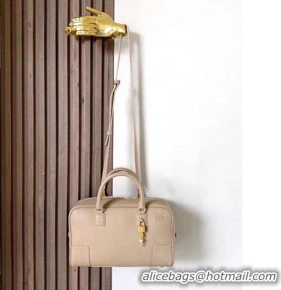 Low Price Loewe Amazona 28 Medium Top Handle Bag in soft grained calfskin L5004 Sand Beige 2024