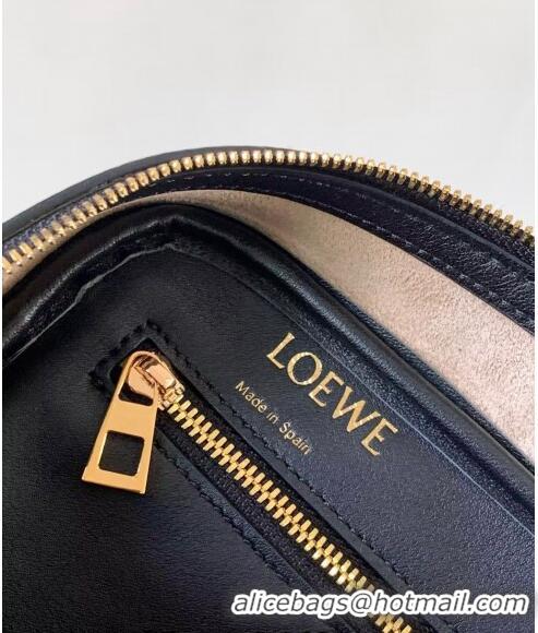 Big Discount Loewe Amazona 23 Small Top Handle Bag in Nappa Calfskin L5007 Black 2024