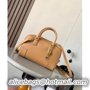 Most Popular Loewe Amazona 23 Small Top Handle Bag in Nappa Calfskin L5007 Warm Desert Brown 2024