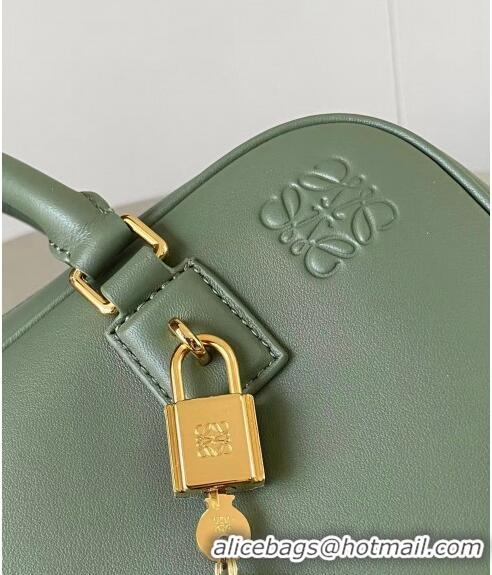 Good Looking Loewe Amazona 23 Small Top Handle Bag in Nappa Calfskin L5007 Avocado Green 2024