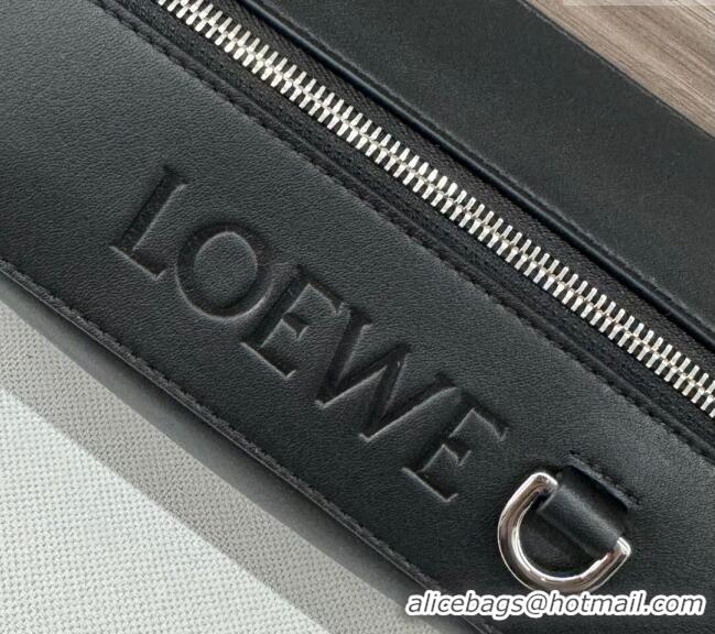 Luxury Discount Loewe Convertible Sling Shoulder Bag in classic calfskin 262243 Black 2024