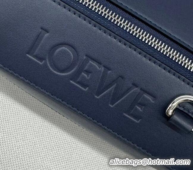 Buy Fashionable Loewe Convertible Sling Shoulder Bag in classic calfskin 262243 Abyss Blue 2024