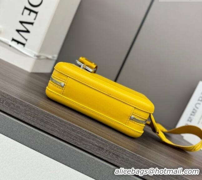 Pretty Style Loewe Men's Molded Sling Bag in smooth calfskin 062323 Yellow 2024