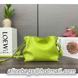 Top Grade Loewe Flamenco Mini Clutch in Nappa Calfskin 262355 Meadow Green 2024