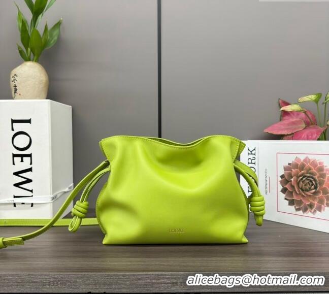 Top Grade Loewe Flamenco Mini Clutch in Nappa Calfskin 262355 Meadow Green 2024