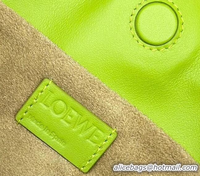 Top Grade Loewe Flamenco Mini Clutch in Nappa Calfskin 262355 Meadow Green 2024