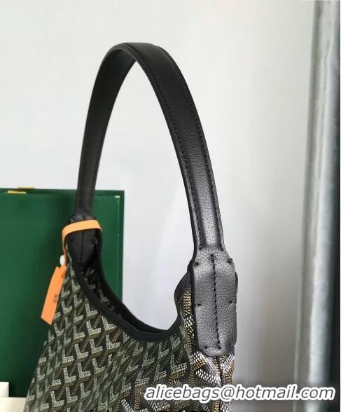 New Style Goyard Boheme Hobo Bag with Pink Heart 020223 Black 2024