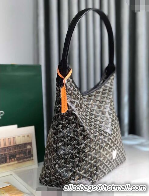 New Style Goyard Boheme Hobo Bag with Pink Heart 020223 Black 2024