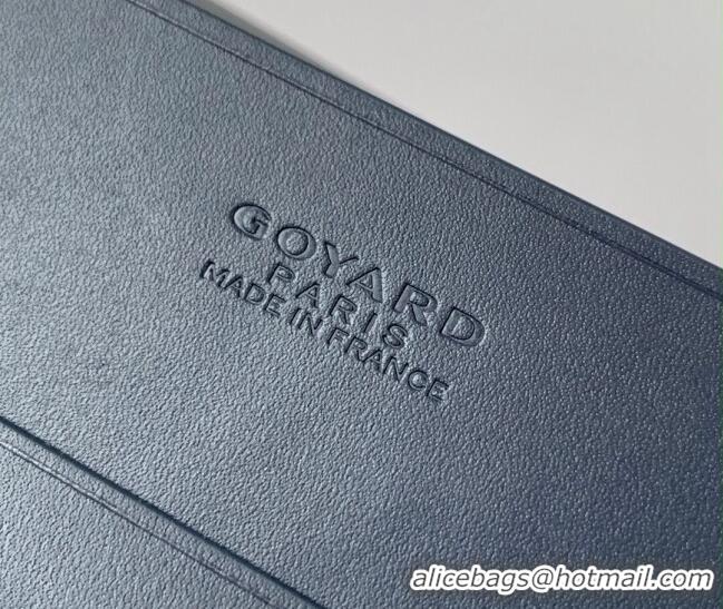 Top Grade Goyard Richelieu Wallet 3310 Navy Blue 2024