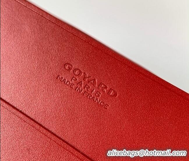 Buy Fashionable Goyard Richelieu Wallet 3310 Red 2024