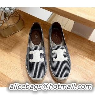 Grade Quality Celine Espadrilles Flats in Oshkosh Canvas White 531164