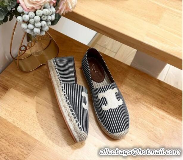 Grade Quality Celine Espadrilles Flats in Oshkosh Canvas White 531164