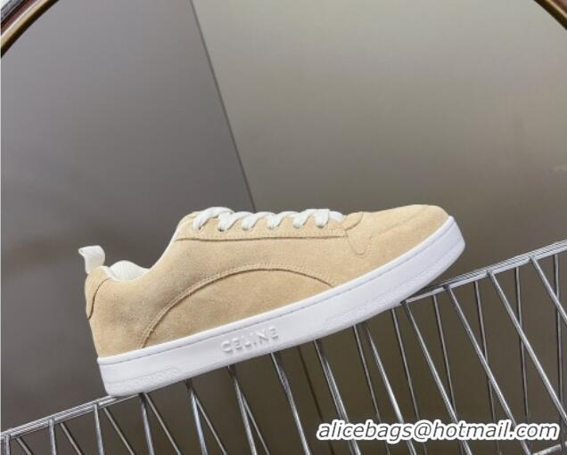 Discount Celine Suede Sneakers Beige 719085